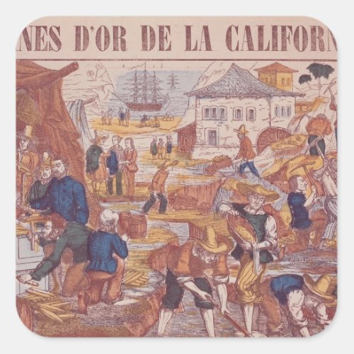 Gold Mines of California Square Sticker