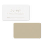 Gold Minimalist Diaper Raffle Ticket