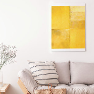 Gold Minimalist Modern Abstract Poster
