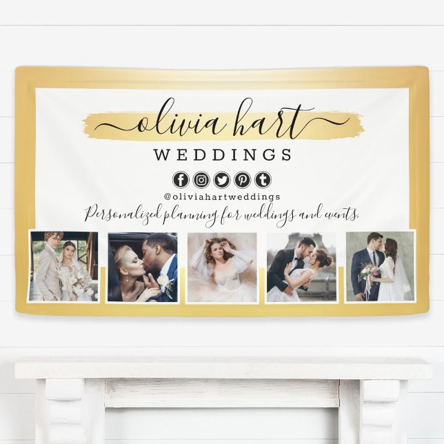 Gold Minimalist Photographer Stylist Marketing Banner (Creator Uploaded)