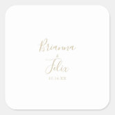 Minimalist Wedding Envelope Seals