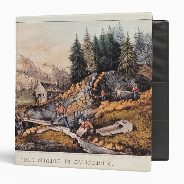 Gold Mining in California 3 Ring Binder (Front/Inside)