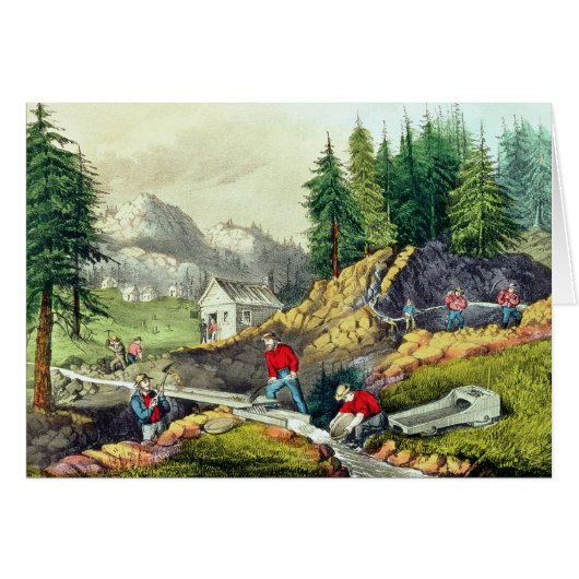 Gold Mining in California Cards (Front Horizontal)