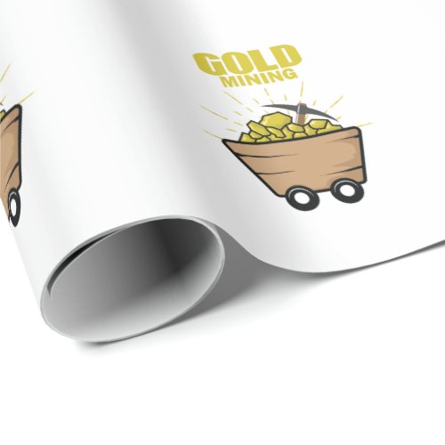 Gold Mining Wrapping Paper