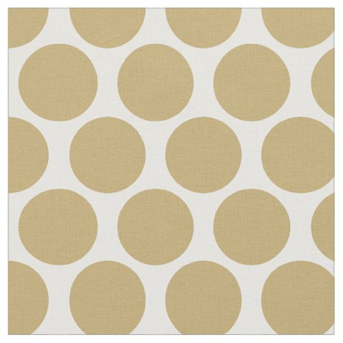 Gold Mod Dots Fabric