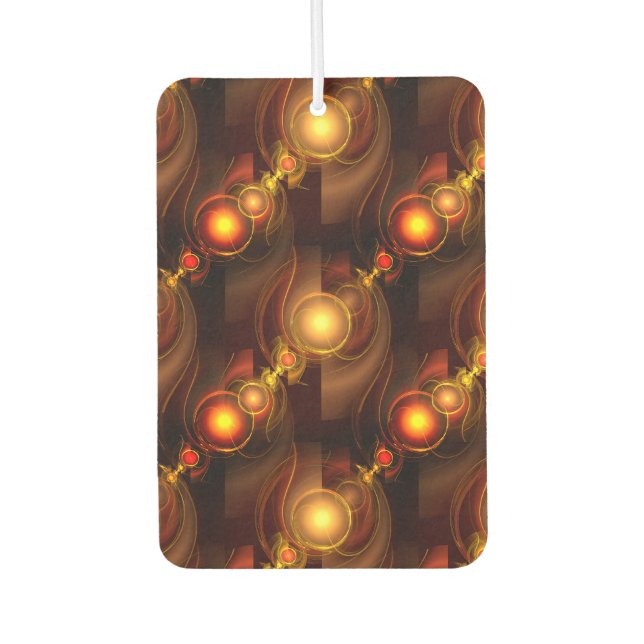 Gold Modern Boho Elegant Abstract Art Pattern #501 Air Freshener (Front)