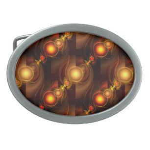 Gold Modern Boho Elegant Abstract Art Pattern #501 Belt Buckle
