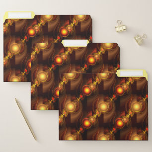 Gold Modern Boho Elegant Abstract Art Pattern #501 File Folder