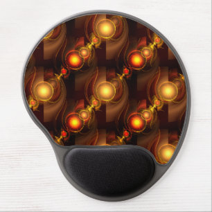 Gold Modern Boho Elegant Abstract Art Pattern #501 Gel Mouse Pad