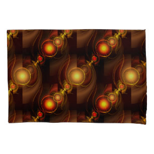 Gold Modern Boho Elegant Abstract Art Pattern #501 Pillow Case