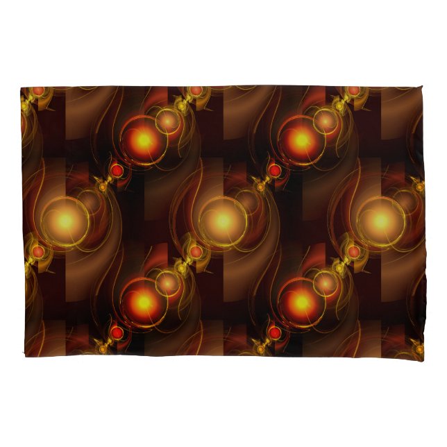 Gold Modern Boho Elegant Abstract Art Pattern #501 Pillow Case (Front)