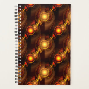 Gold Modern Boho Elegant Abstract Art Pattern #501 Planner