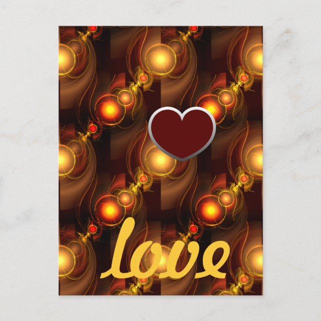 Gold Modern Boho Elegant Abstract Art Pattern #501 Postcard (Front)