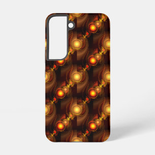 Gold Modern Boho Elegant Abstract Art Pattern #501 Samsung Galaxy S22 Case