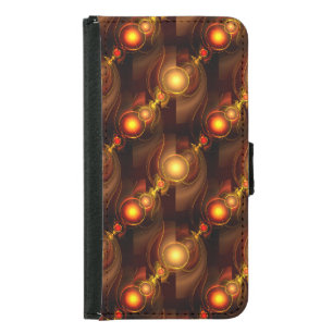 Gold Modern Boho Elegant Abstract Art Pattern #501 Samsung Galaxy S5 Wallet Case