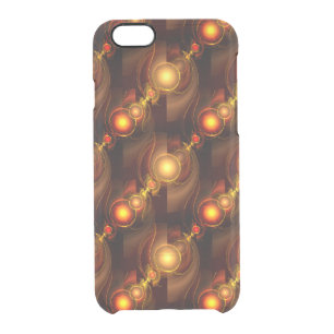 Gold Modern Boho Elegant Abstract Art Pattern #501 Clear iPhone 6/6S Case