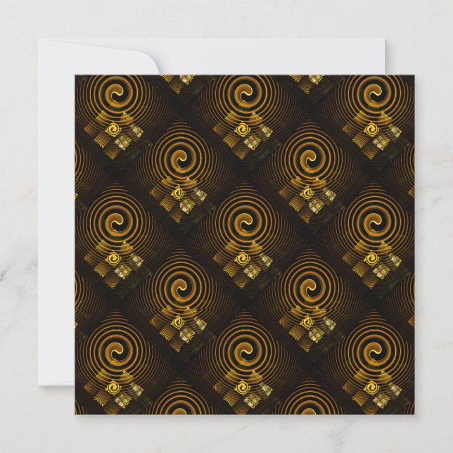 Gold Modern Boho Elegant Abstract Art Pattern #502 (Front)