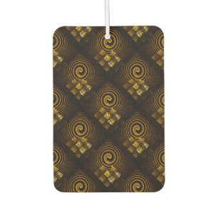 Gold Modern Boho Elegant Abstract Art Pattern #502 Air Freshener