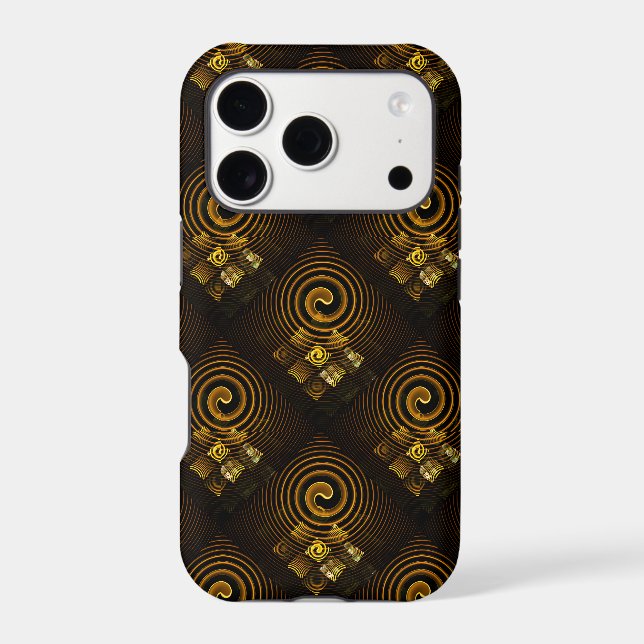 Gold Modern Boho Elegant Abstract Art Pattern #502 Case-Mate iPhone Case (Back)