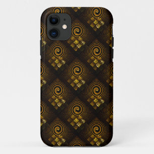 Gold Modern Boho Elegant Abstract Art Pattern #502 iPhone 11 Case