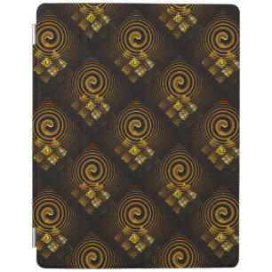 Gold Modern Boho Elegant Abstract Art Pattern #502 iPad Smart Cover