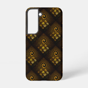 Gold Modern Boho Elegant Abstract Art Pattern #502 Samsung Galaxy S22 Case