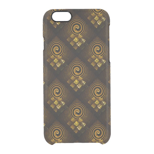 Gold Modern Boho Elegant Abstract Art Pattern #502 Uncommon iPhone Case (Back)