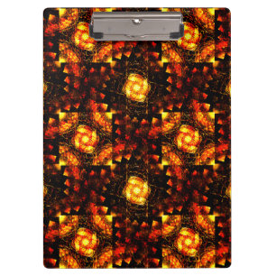 Gold Modern Boho Elegant Abstract Art Pattern #506 Clipboard