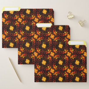 Gold Modern Boho Elegant Abstract Art Pattern #506 File Folder