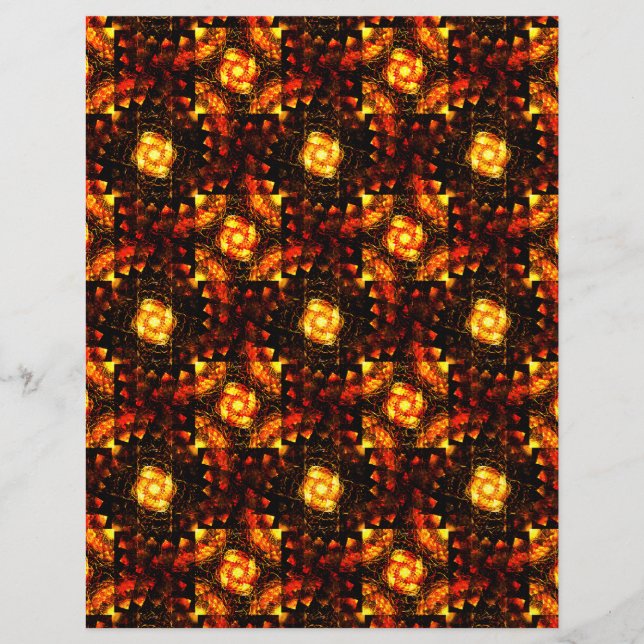 Gold Modern Boho Elegant Abstract Art Pattern #506 Flyer (Front)