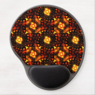 Gold Modern Boho Elegant Abstract Art Pattern #506 Gel Mouse Pad
