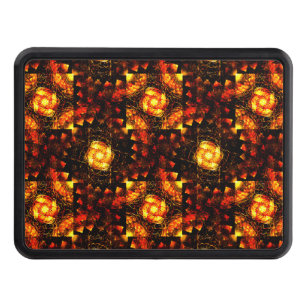 Gold Modern Boho Elegant Abstract Art Pattern #506 Hitch Cover