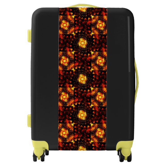 Gold Modern Boho Elegant Abstract Art Pattern #506 Luggage (Front)