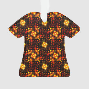 Gold Modern Boho Elegant Abstract Art Pattern #506 Ornament