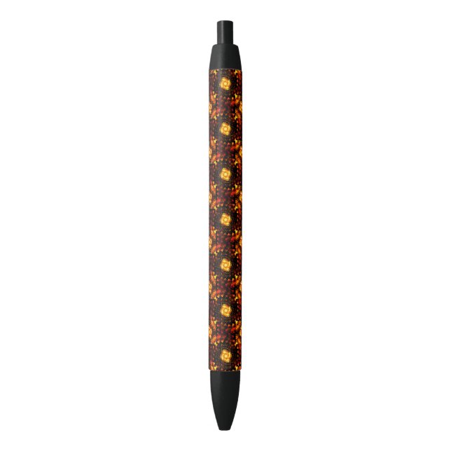 Gold Modern Boho Elegant Abstract Art Pattern #506 Pen (Front Vertical)