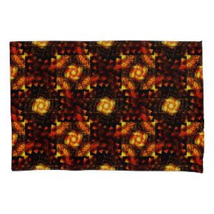 Gold Modern Boho Elegant Abstract Art Pattern #506 Pillow Case