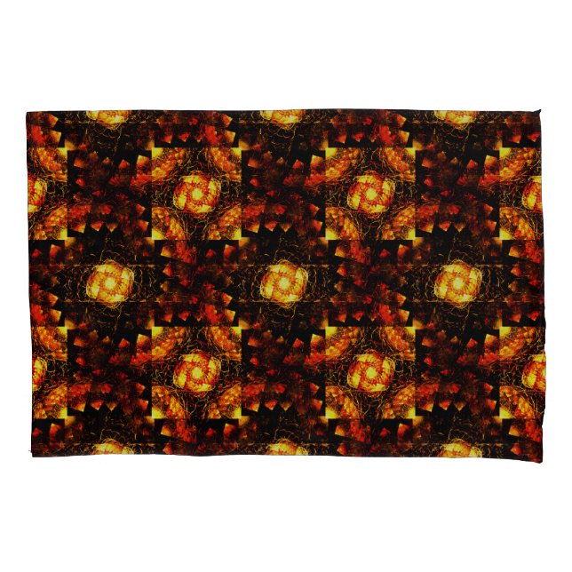 Gold Modern Boho Elegant Abstract Art Pattern #506 Pillow Case (Front)