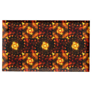 Gold Modern Boho Elegant Abstract Art Pattern #506 Place Card Holder