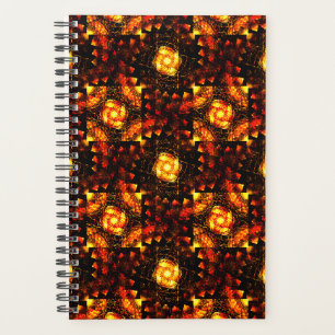 Gold Modern Boho Elegant Abstract Art Pattern #506 Planner