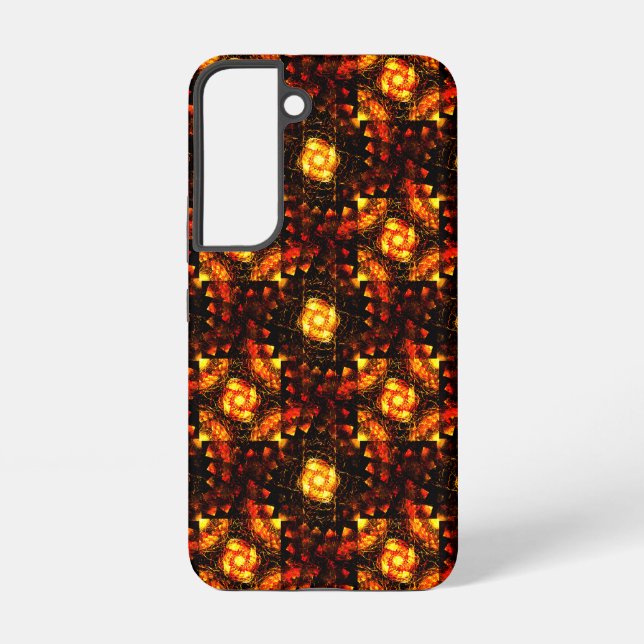 Gold Modern Boho Elegant Abstract Art Pattern #506 Samsung Galaxy Case (Back)