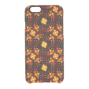 Gold Modern Boho Elegant Abstract Art Pattern #506 Clear iPhone 6/6S Case