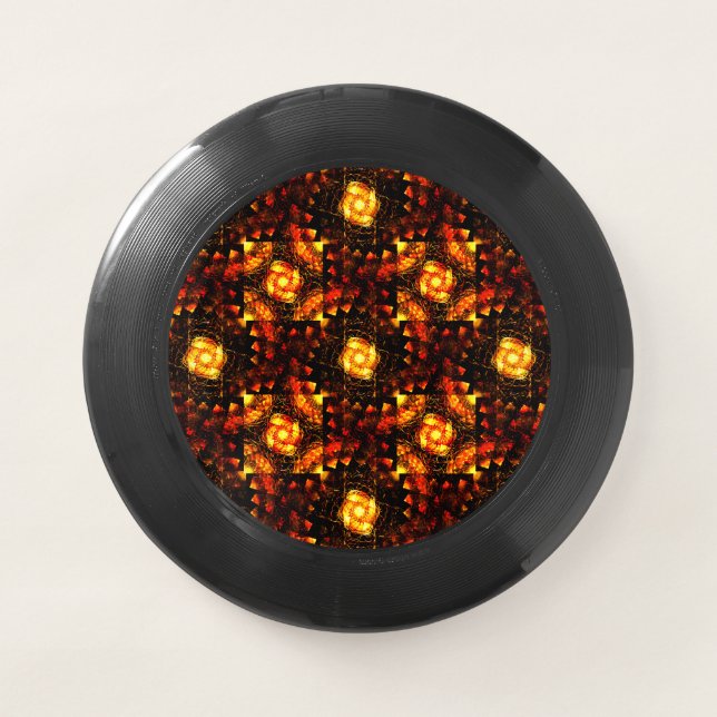 Gold Modern Boho Elegant Abstract Art Pattern #506 Wham-O Frisbee (Front)