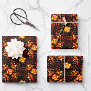 Gold Modern Boho Elegant Abstract Art Pattern #506 Wrapping Paper Sheets