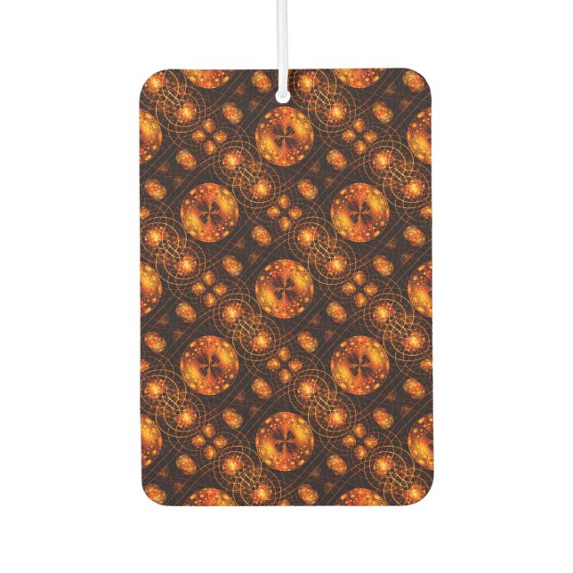 Gold Modern Boho Elegant Abstract Art Pattern #507 Air Freshener (Front)