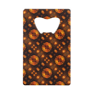 Gold Modern Boho Elegant Abstract Art Pattern #507 Credit Card Bottle Opener