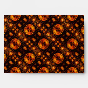 Gold Modern Boho Elegant Abstract Art Pattern #507 Envelope