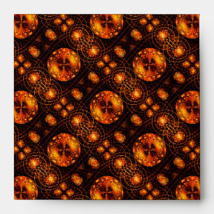 Gold Modern Boho Elegant Abstract Art Pattern #507 Envelope
