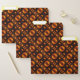 Gold Modern Boho Elegant Abstract Art Pattern #507 File Folder
