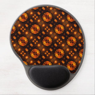 Gold Modern Boho Elegant Abstract Art Pattern #507 Gel Mouse Pad