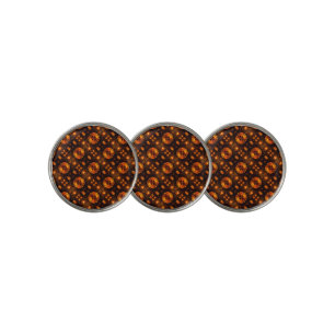 Gold Modern Boho Elegant Abstract Art Pattern #507 Golf Ball Marker